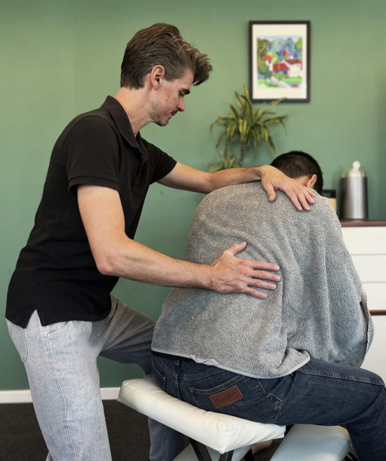 Tuina techniques performed on back in Leiderdorp